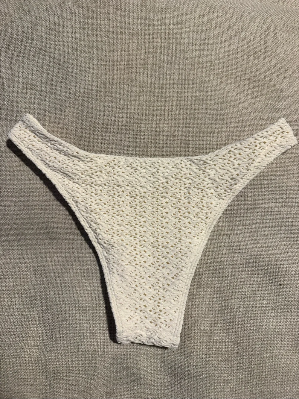 Monday Swimwear Ivory Crocheted Bikini